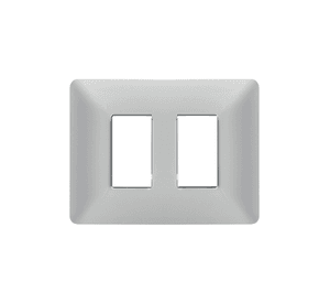 Placa Doble Base Soporte Modulo Tomacorriente Interruptor Stanford Blanco