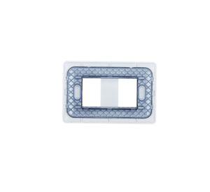 Placa Doble Base Soporte Modulo Tomacorriente Interruptor Stanford Blanco