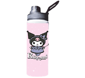 BOTELLA ESTAMPADA DE KUROMI 800ML REGALO