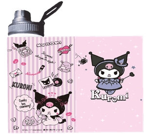 BOTELLA ESTAMPADA DE KUROMI 800ML REGALO