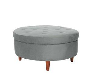 Pouf Paris Tela Velvet Gris