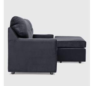 SECCIONAL ITALIA REVERSIBLE FELPA NEGRO
