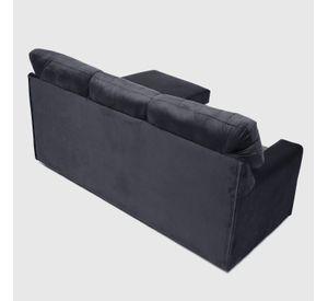 SECCIONAL ITALIA REVERSIBLE FELPA NEGRO