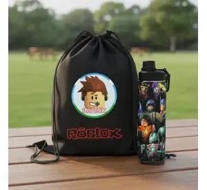 Botella 750 ml con Bolso 68 cm Morral Roblox Diseños