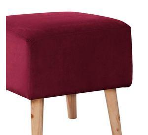 Pouf Burdeos Tela Velvet Burdeo