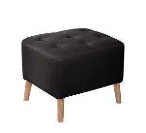 Pouf Lyon Pu Negro