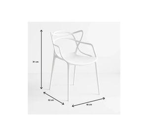 Silla de Terraza o Comedor Master color Blanco