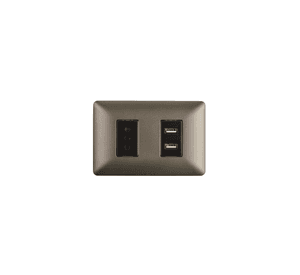 Tomacorriente Simple Con Doble USB Sec 10a 250v Stanford Café