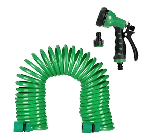 Manguera 30 mts espiral expandible casa jardin Verde #3