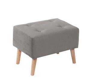 Pouf Niza Tela Velvet Gris