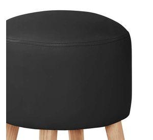 Pouf Nantes Pu Negro