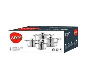 Batería De Cocina 8 Piezas Acero Inoxidable Wens 470-8Ss