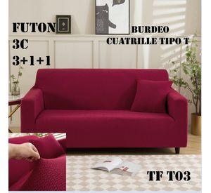 Fundas para Sillón Cuadrillé Juego Elásticas 3+1+1
