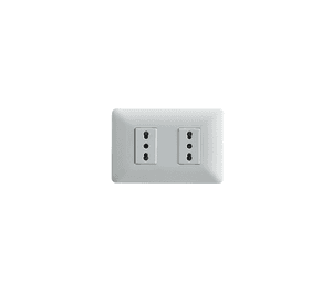 Enchufe Tomacorriente Doble Bipaso 10/16 220v Sec Stanford Blanco