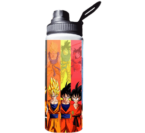 BOTELLA DE AGUA ESTAMPADA DE DRAGON BALL, GOKU, 1 REGALO 850ML