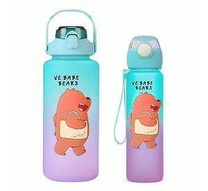 Pack 2 Botellas Agua Motivacional De 2 Litros Y 900ml