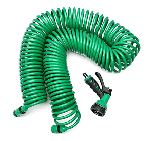 Manguera espiral expandible hogar casa jardin 15 mts Verde