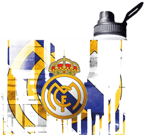 BOTELLA ESTAMPADA DEL REAL MADRID FUTBOL ESPA A REGALO 850ML