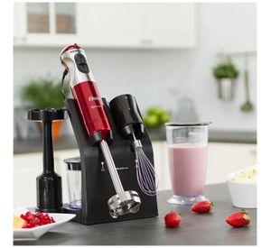 Minipimer Batidora De Inmersion 700ml Rojo Stick Mixer Oster