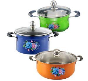 Ollas Colores 3 Piezas Cocina Antiaddherente Lau