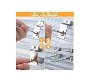 Pack 100 Ganchos Gancheras Panel Ranurado 15 Cm Exhibidor