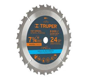 Disco Sierra Circular 7 1/4 Pulgadas 24 Dientes Truper
