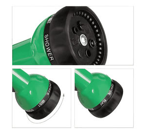 Manguera extensible con pistola 7,5 mts Verde #2
