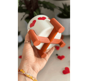 Maceta de corazones - San Valentín