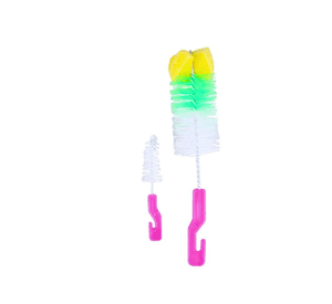 Set Cepillo Limpiador De Mamadera Tetina O Botella Multiusos