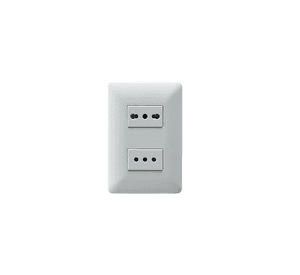 Enchufe Tomacorriente Doble Simple Y Bipaso 10/16 220v Sec Stanford Blanco