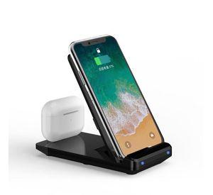 Cargador Inalambrico Plegable Movil Telefono 2 en 1 15W Lau