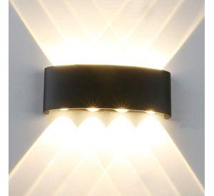 Aplique 8 Focos LED Exteriores Pared  Calida Lau