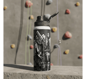 BOTELLA DE AGUA ESTAMPADA DE Rammstein ROCK 1 REGALO 850ML