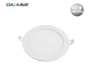 EMBUTIDO LED REDONDO DAUMER MARCO BLANCO 12W LUZ NEUTRA