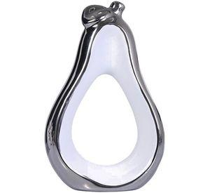 Figura Decorativa Pera Berna Abstracta Silver