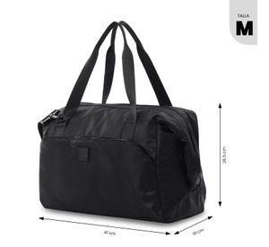 Bolso de viaje Weekender Mediana Negro Totto
