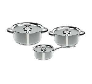 Batería de Cocina 6 Piezas Acero Inoxidable 410-6SS Wens