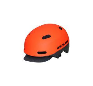 Casco Bicicleta City Visera Profesional M Naranjo