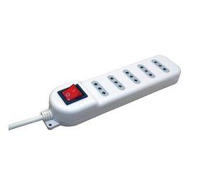Zapatilla Eléctrica 5 Tomas Blanca 5 Mts Macrotel - Sec