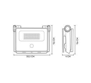 APLIQUE SOLAR ALL-IN-ONE DAUMER 20W IP65 LUZ CALIDA