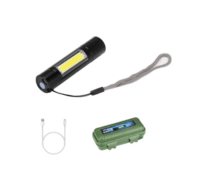Linternas Tacticas Linterna Recargable Potente Linterna Led Blanco Negro