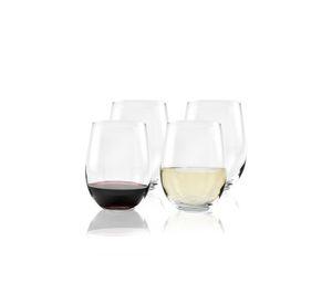 SET 4 VASOS VINO VIDRIO 540 ML