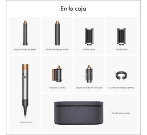 Multiestilizador Secador de Pelo 5 en 1 Airwrap Gris