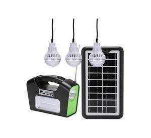 KIT SOLAR CAMPING LAMPARA LED GD 16 6V RECARGABLE BLUETOOTH