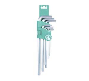 Juego De Llaves Hexagonales Punta Plana 9 Pcs Jonnesway