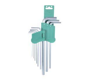Juego De Llaves Hexagonales Punta Plana 9 Pcs Jonnesway
