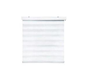 Cortina Roller Duo Zebra Día Noche 150x200cm Blanco