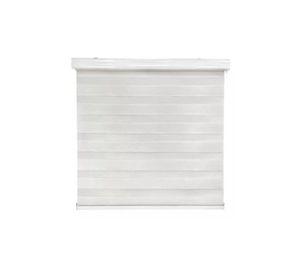 Cortina Roller Duo Zebra Día Noche 150x200cm Blanco Jaspeado