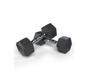 Mancuerna Hexagonal Recubierta En Caucho 22 5 Kg