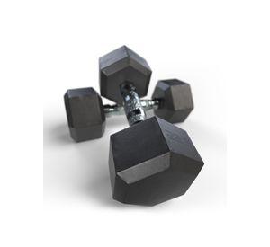 Mancuerna Hexagonal Recubierta En Caucho 22 5 Kg